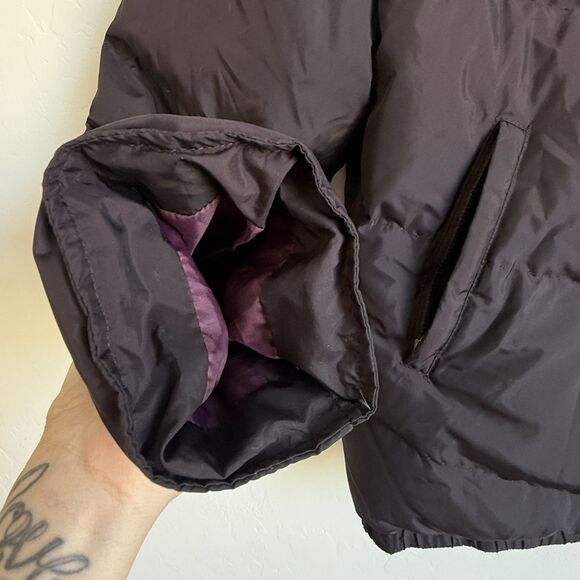 DKNY Women's Purple Plum Down Feather Puffer Winter Coat Fall Cold Weather Snow - Picture 4 of 16